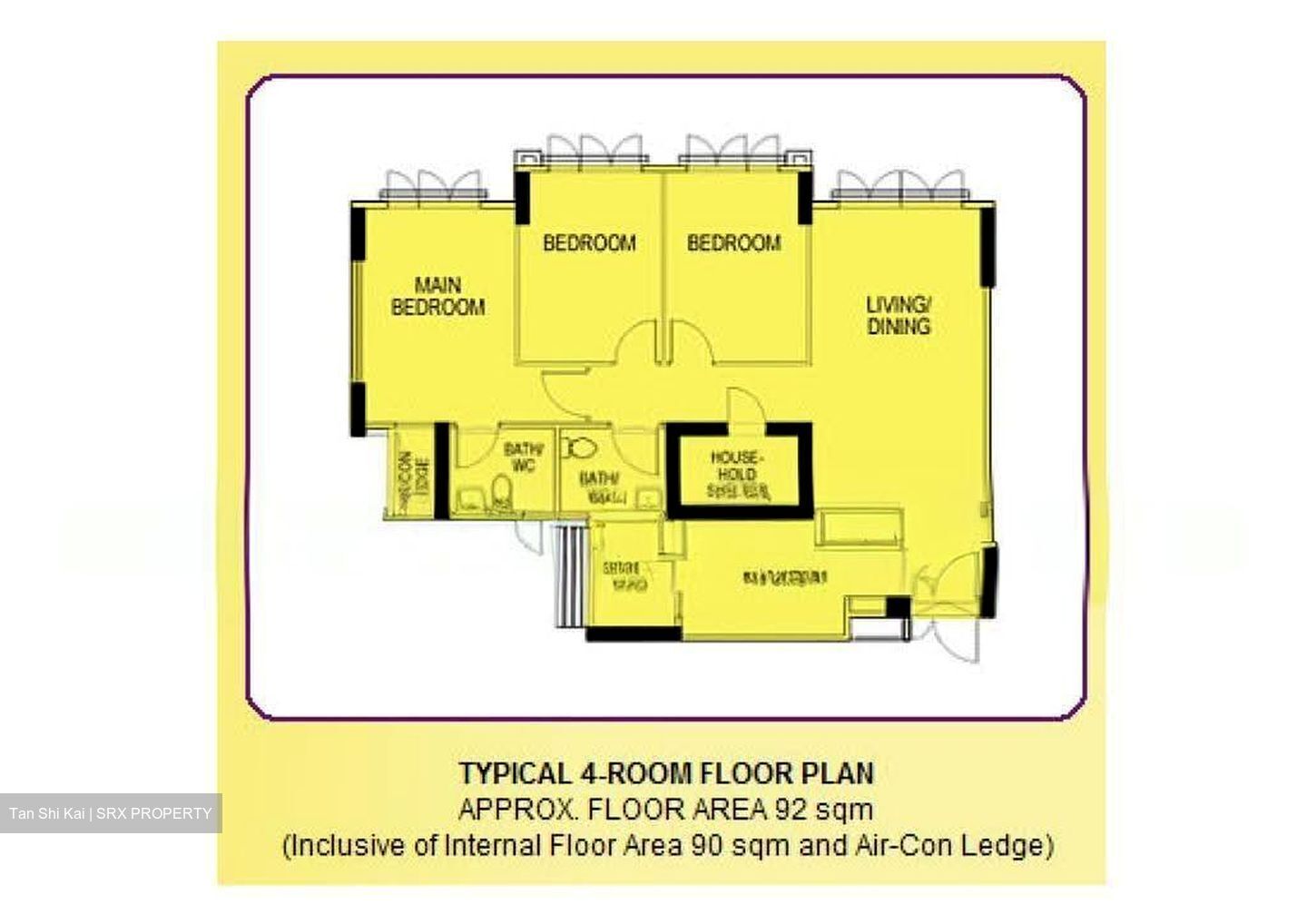 Blk 424D Orchid Spring @ Yishun (Yishun), HDB 4 Rooms #620021991